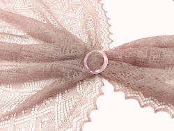 Оренбургский пуховый платок-паутинка А110-06 магнолия