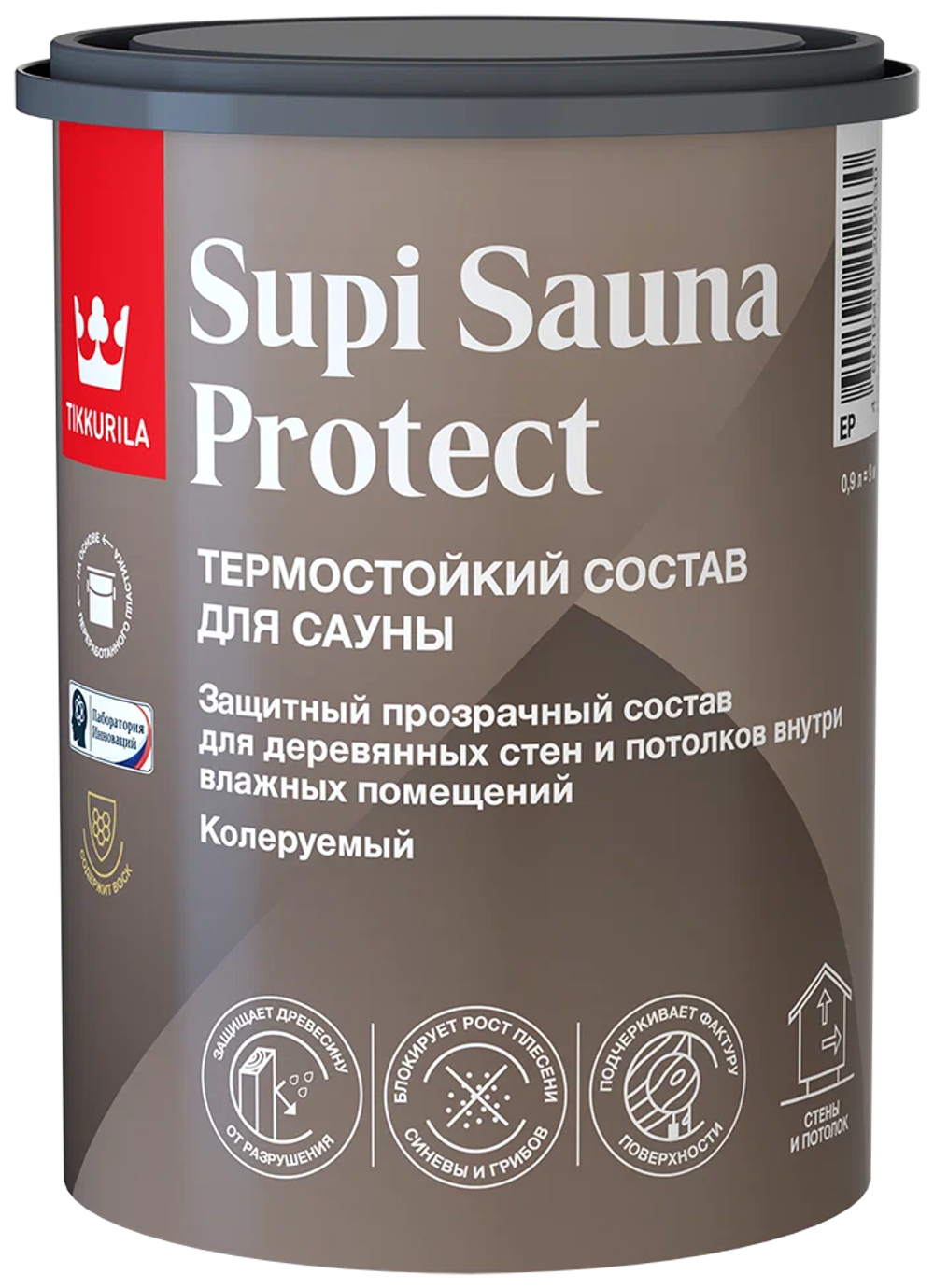 Защита для сауны Tikkurila SUPI SAUNA PROTECT п/мат (0,9л)