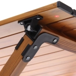 Стол кемпинговый складной DC-5002, 86*58*44 см, цвет: светлое дерево, каркас алюминий, ТуристМастер