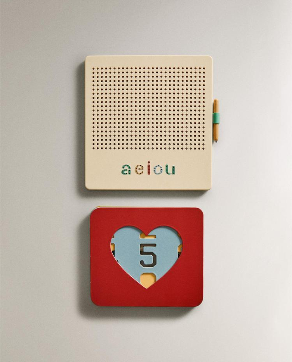 ZARA HOME ДЕТСКАЯ МАГНИТНАЯ ДОСКА, КРЕМОВЫЙ