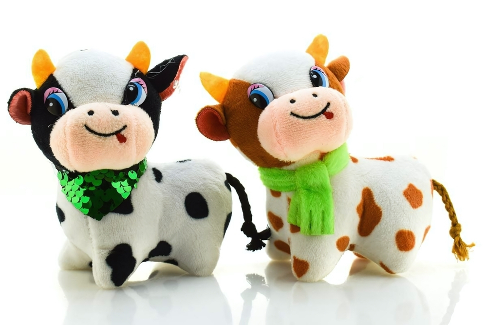 Мягкая игрушка Корова 12см в ассортименте
