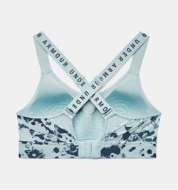 ТОП теннисный Under Armour Women's Armour Infinity High Printed Sports Bra - небесный