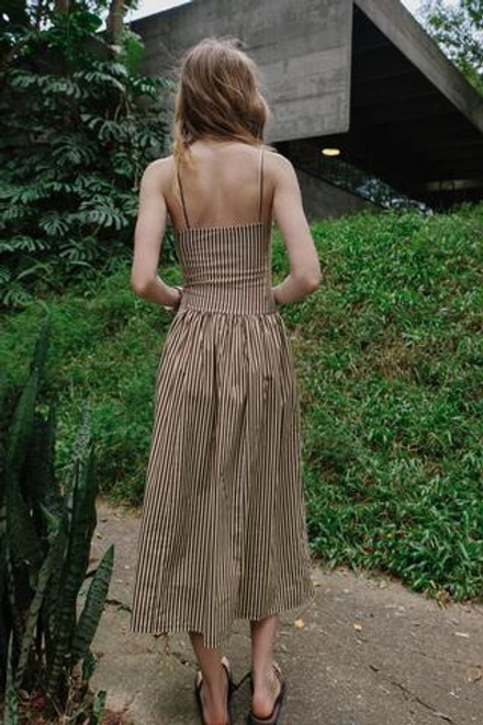 ZARA ПЛАТЬЕ В ПОЛОСКУ ИЗ ПОПЛИНА, ПОЛОСКИ