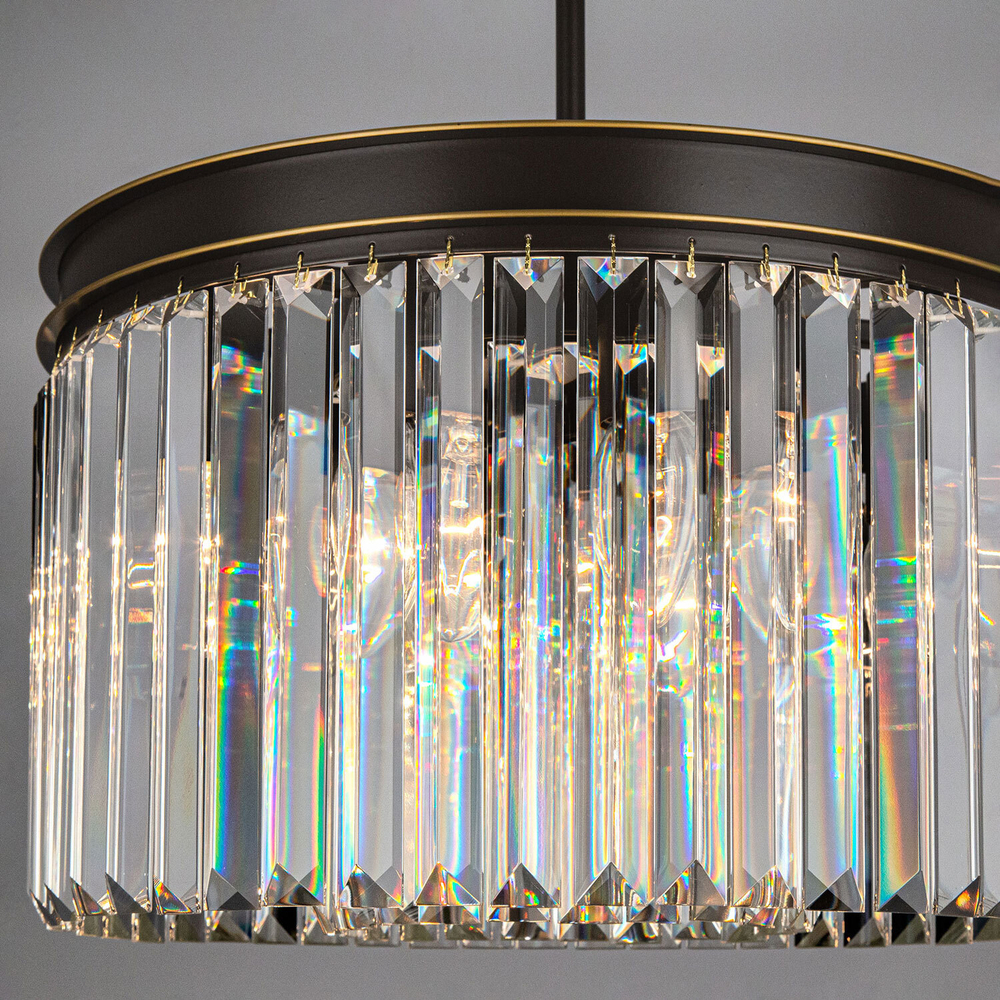 Citilux Мартин CL332081 Люстра хрустальная подвесная Прозрачная