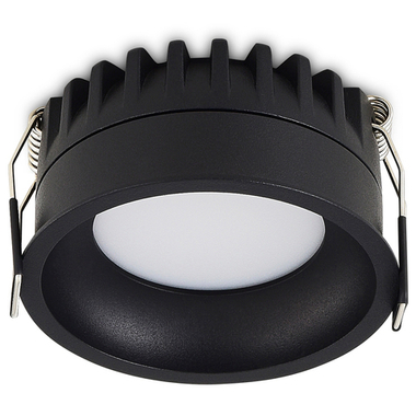 Светильник встраиваемый CRATER,  15W,  1033Lm,  2700-3000-4000K,  D95хH44мм,  IP44,  черный