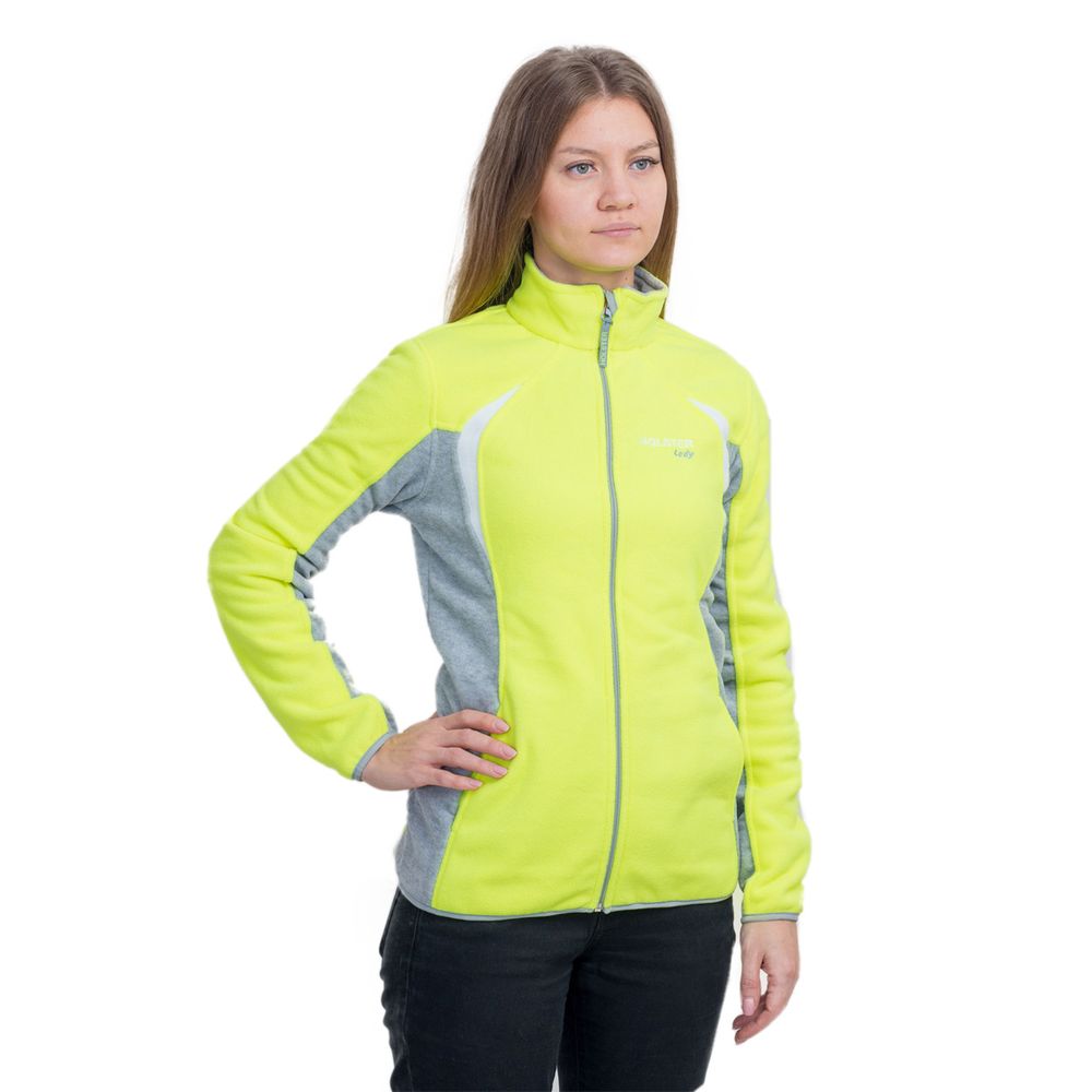 Куртка женская Астра флис, цвет: коралловый, салатовый