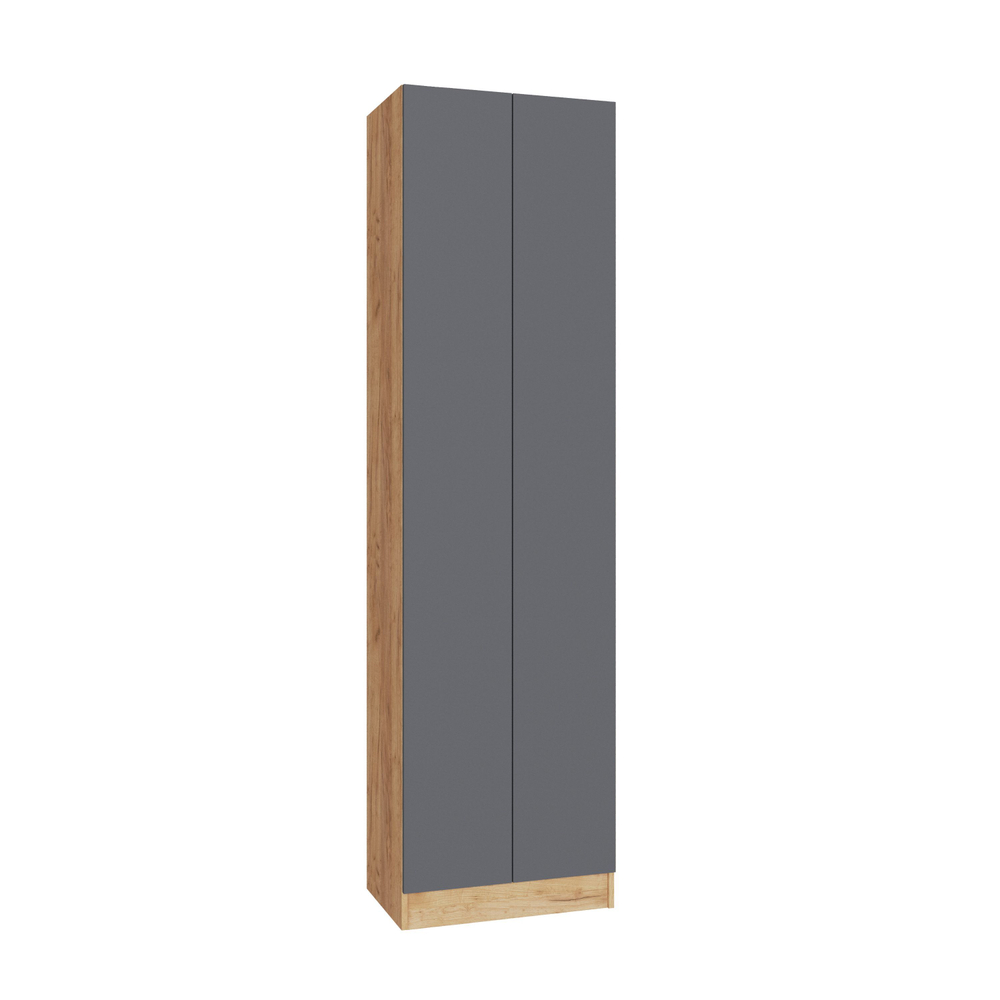 Прихожая Руэлла со шкафом платяным дуб крафт золотой/графит серый