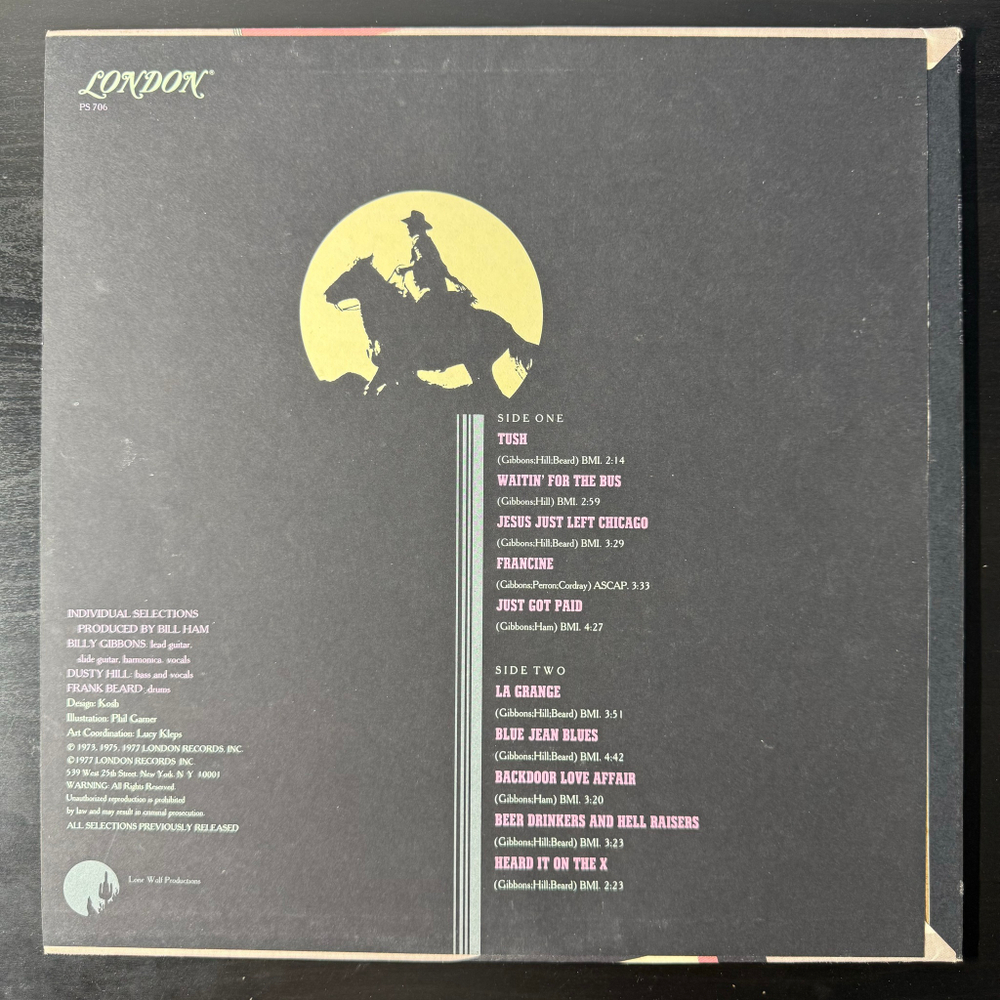 ZZ Top ‎– The Best Of ZZ Top (США 1977г.)