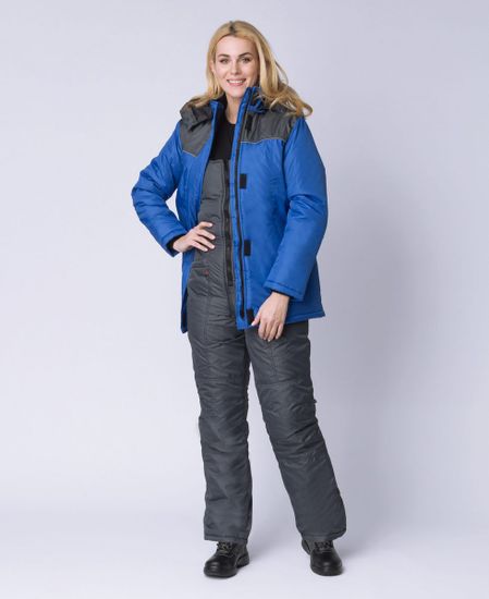 Куртка зимняя женская "Сакрин" (василек/синий)