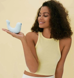 Голубой вибростимулятор G-spa для G-точки и клитора