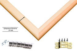 Деревянная рама 60x70 для картин на подрамнике сеч. 19x30