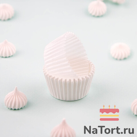 Капсулы бумажные Белые 43*30 мм, 500 шт