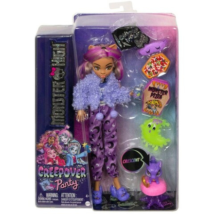 Monster High Пижамная вечеринка - кукла Clawdeen Wolf + питомец HKY67 / артикул   HPD55 HKY67  / GTIN 194735110742