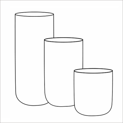 Кашпо, коллекция Concrete, форма TOPPER