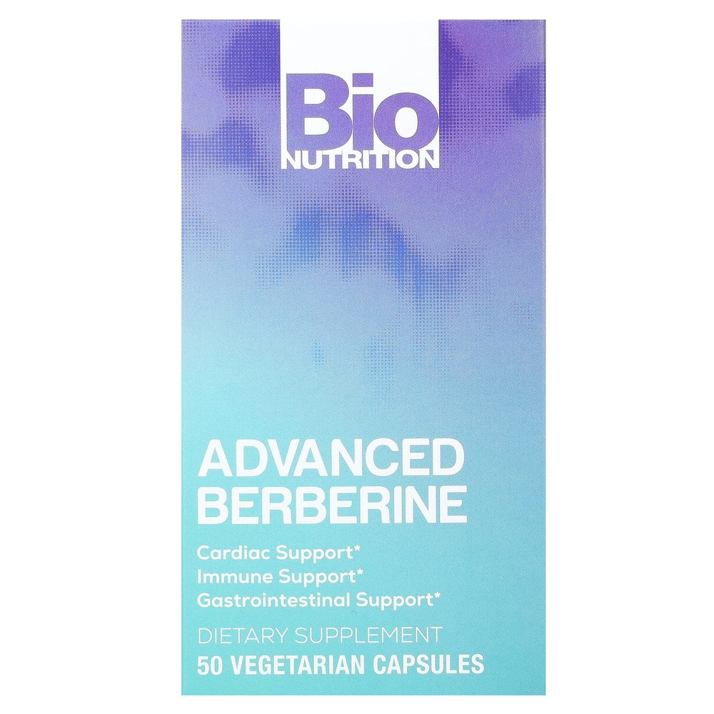 Bio Nutrition, Улучшенный берберин, 50 вегетарианских капсул (600 мг на капсулу)