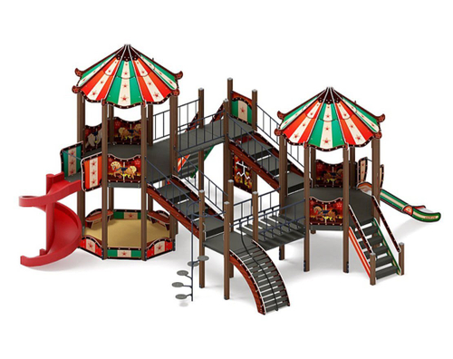 Детский игровой комплекс Карнавал Шапито ДИК 2.22.04-01 H=1200 H=2000, винтовой скат