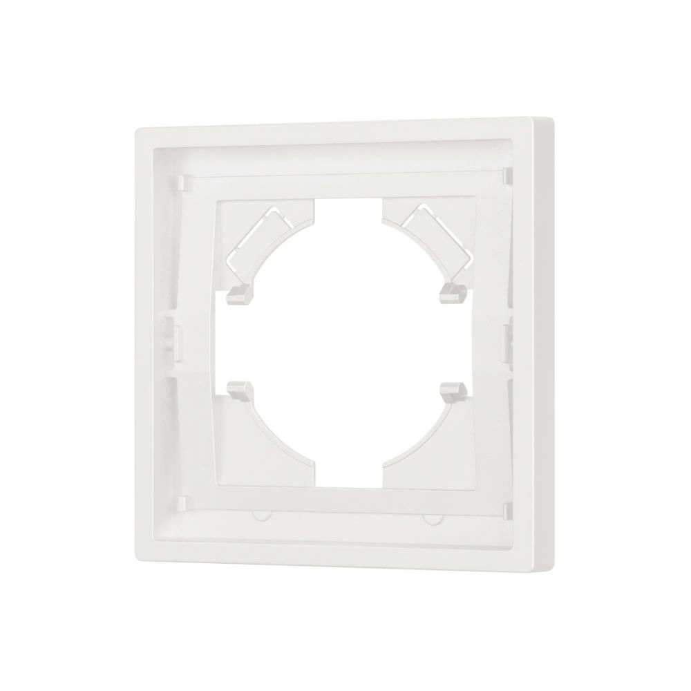 Рамка пластиковая FRM-TENDO-SFPL-1-WH (Arlight, Матовый белый) 054645