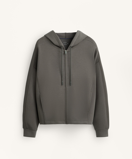 Oysho Куртка с капюшоном, угольный