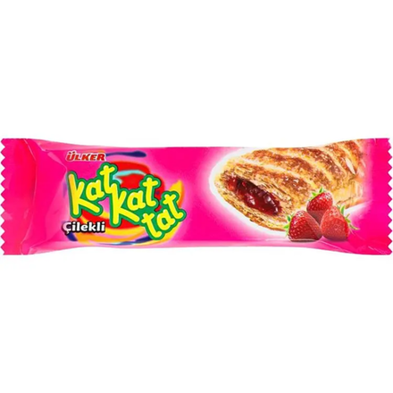Шоколад Ulker Kat Kat Tat клубника 28 гр