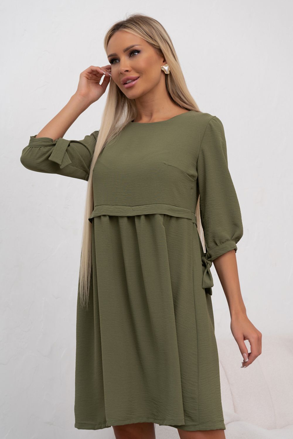 Платье Арчи (оливковый) Р11-1028 Nikol