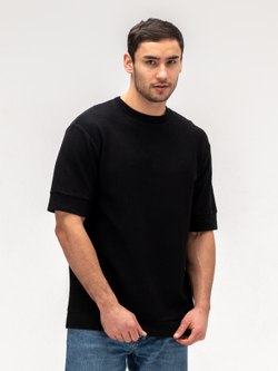 Футболка мужская плотная. Уголь