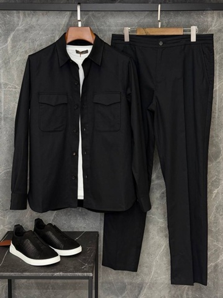 Льняной костюм Zegna