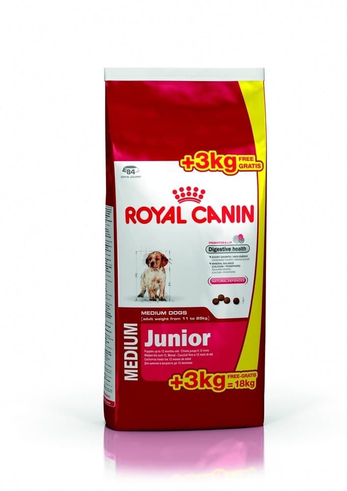Royal Canin МЕДИУМ Юниор 15 + 3 кг