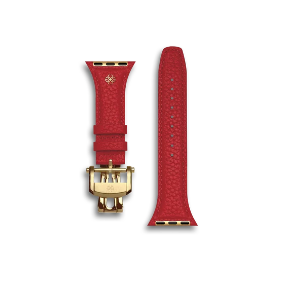 Ремешок для Apple Watch - Зернистая кожа - Красный
