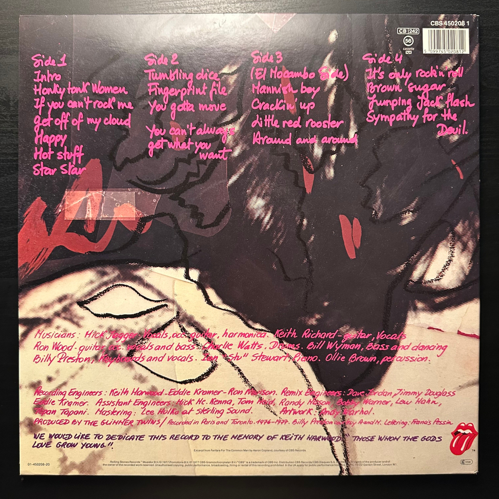 The Rolling Stones - Love You Live 2LP (Европа)