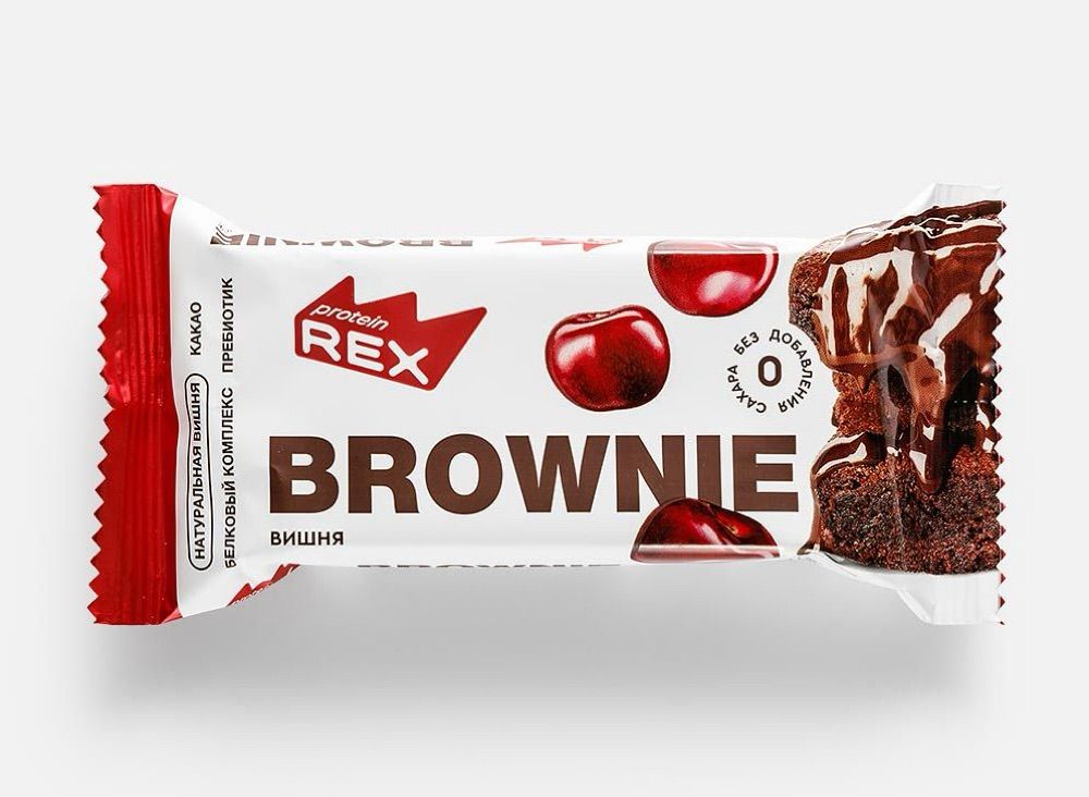 Пирожное протеиновое "Брауни" вишневое 50гр.