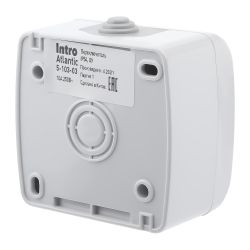Переключатель Intro Atlantic 5-103-03 10А-250В, IP54, открытой установки, серый | Intro