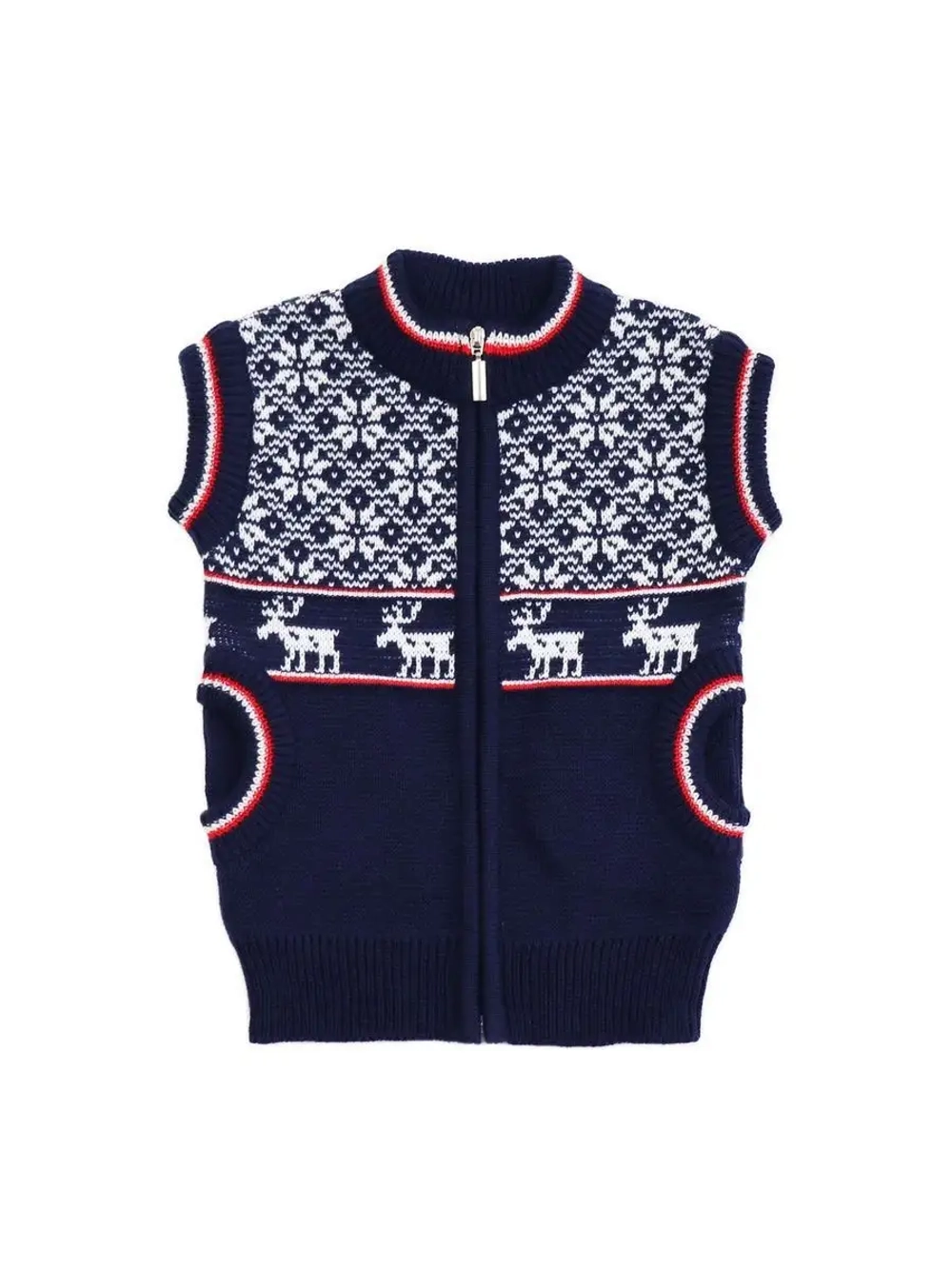 Жилет вязаный