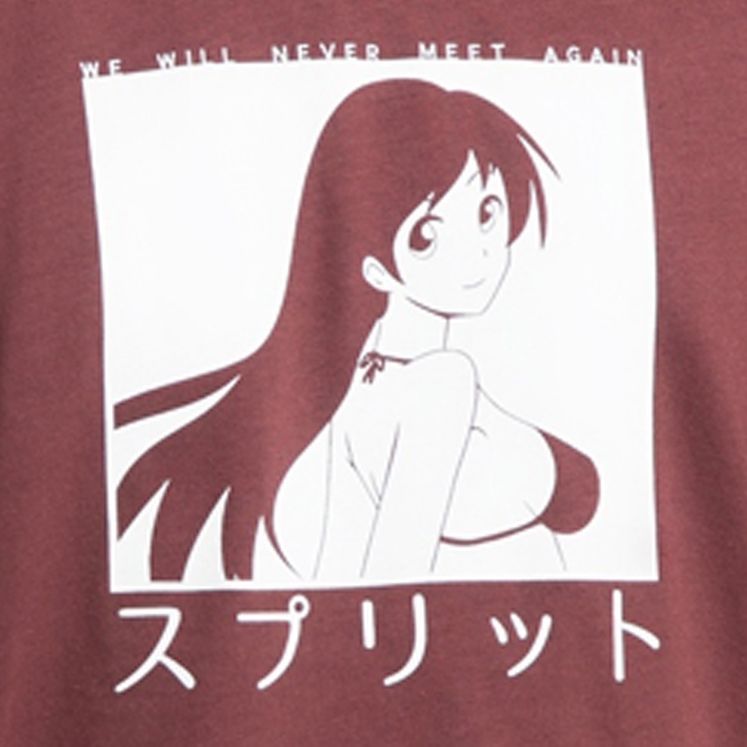 Лонгслив ГОРЕ РАЗЛУКА, бордовый