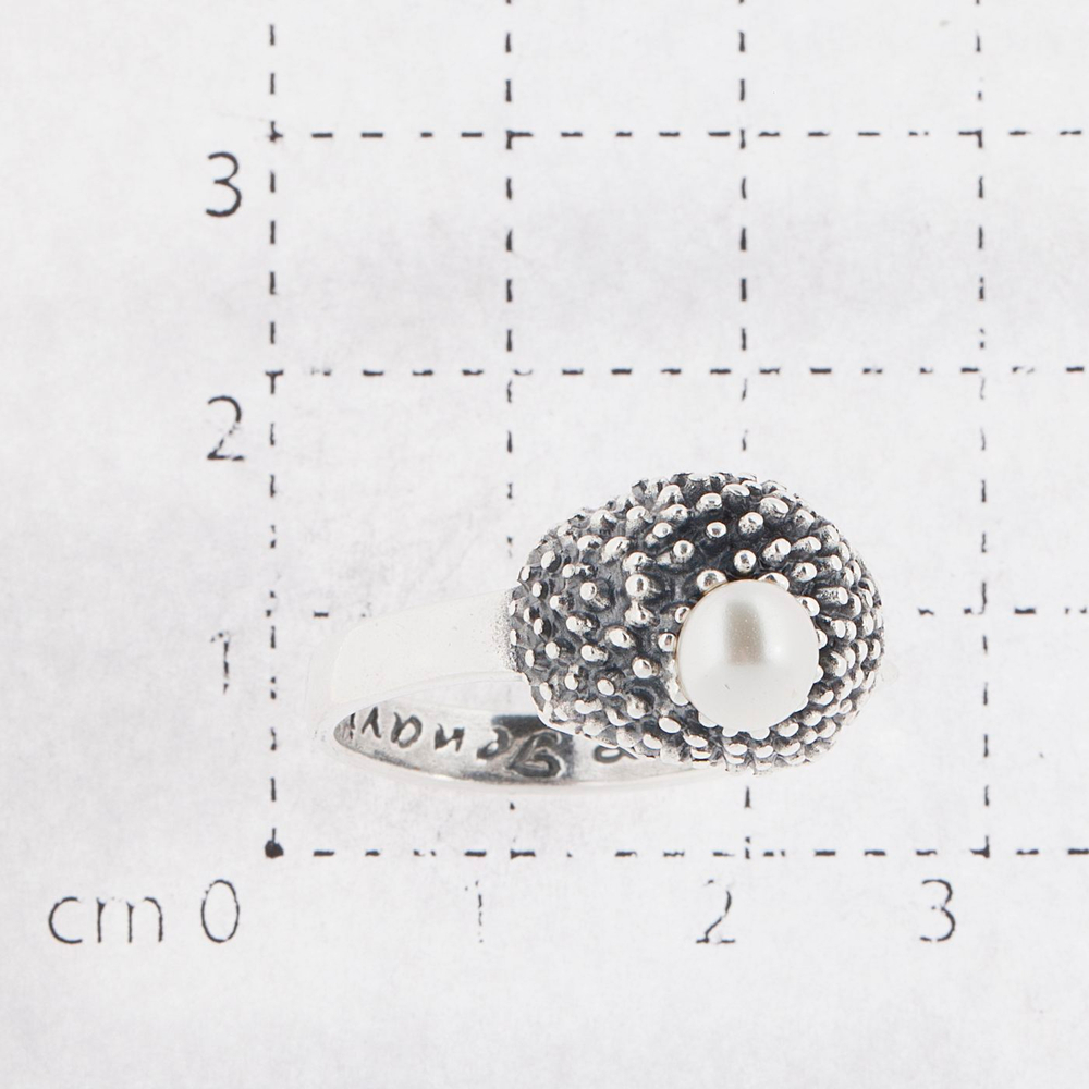 "Ёж" кольцо в серебряном покрытии из коллекции "Ежи и еноты" от Jenavi