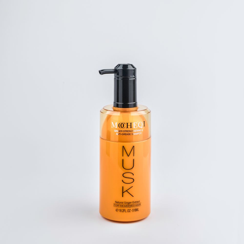 MOCHEQI MUSK SHAMPOO / Шампунь с экстрактом имбиря для поврежденных волос