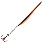 Блесна вертикальная зимняя Lucky John DOUBLE BLADE с цепочкой и тройником (65мм, 11гр)