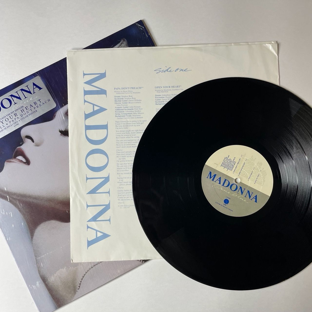 Винтажная виниловая пластинка LP Madonna True Blue (USA 1986) Papa Don't Preach
