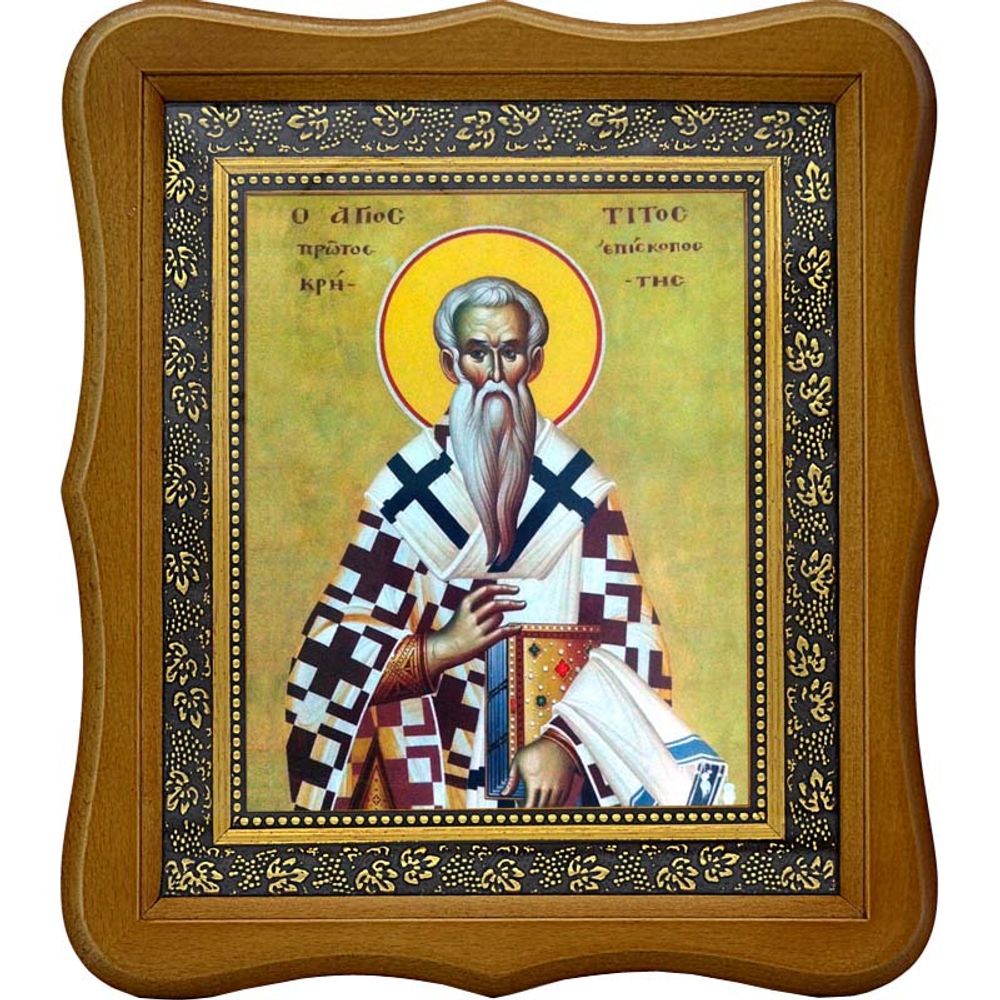 Тит Критский епископ апостол от 70-ти. Икона на холсте.