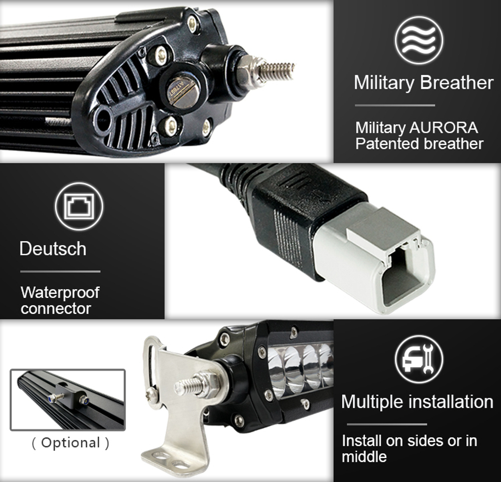 Светодиодная балка, люстра Aurora Комбинированный белый свет