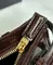 Кожаная средняя сумка Prada Bonnie, тёмно-коричневый