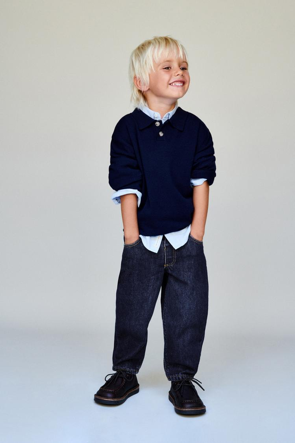 ZARA ДЖИНСЫ BAGGY, ИНДИГО