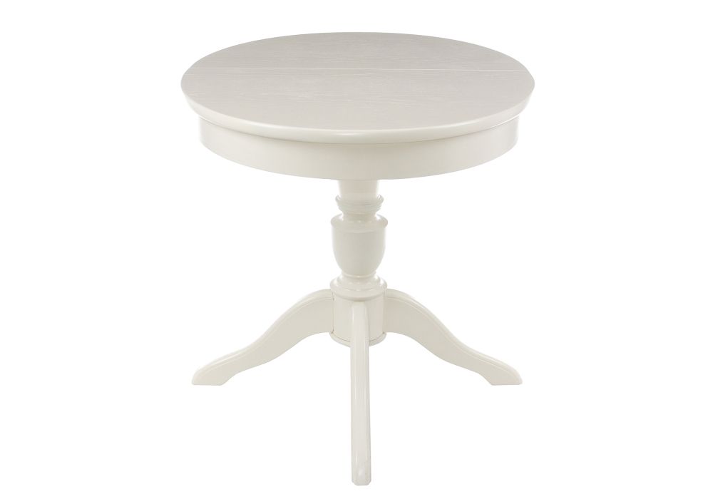 Деревянный стол Arno 106(141)х75х76 без патины / молочный