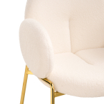 Стул на металлокаркасе Woodville Kalipso white, gold