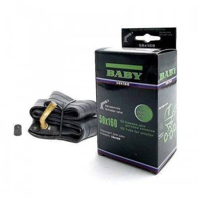 Камера вело колясочная 50*160 кривой ниппель