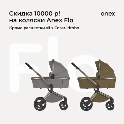Скидка 10000 рублей на коляску Anex Flo!