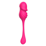 Розовое фигурное виброяйцо с пультом ДУ