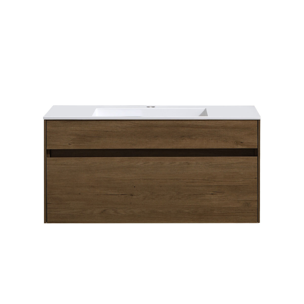 База под раковину Chiara 1000 подвесная, 1 выкатной ящик soft-close, T.Oak