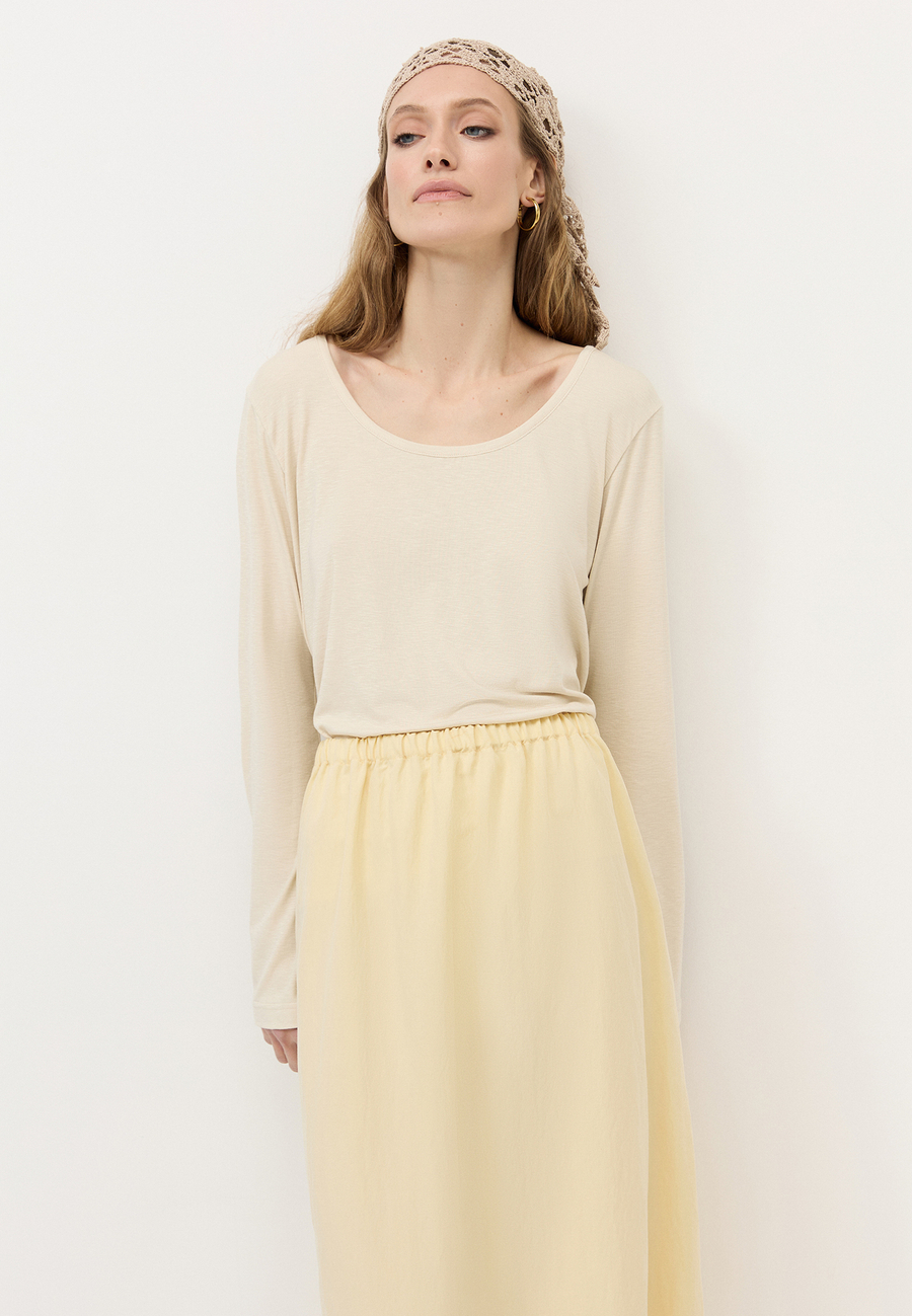 Юбка на резинке с рюшей