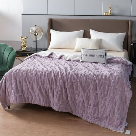 Невероятно мягкий и нежный плед VIVA - HOME TEXTILE из бамбуковой микрофибры "Тиснение 3D"