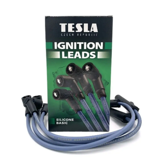 Провода свечные 2107-21214-2123 НИВА Шеви инжектор 8кл полусиликон Тесла Т771Н зеленые (не завод)